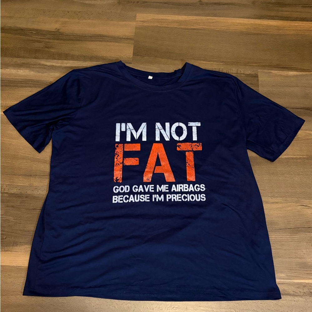 Bold Navy Blue Men's Graphic Tee